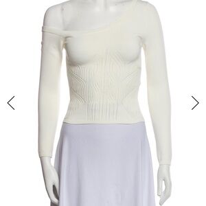 Ronny Kobo Off-Shoulder White top